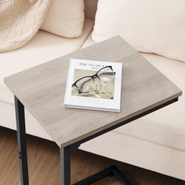 AMHANCIBLE C Shaped End Table Set of 2 HET02CGY