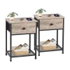 AMHANCIBLE Night Stand Set 2 HET03SDGY