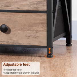 End Table with USB Port and Outlet HET053LGY